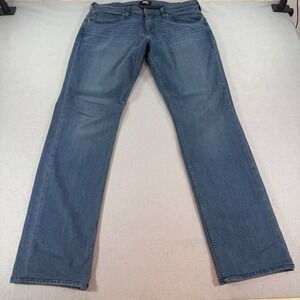 PAIGE Federal Slim Straight Jeans Medium Wash USA Made Women 34